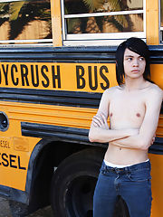 Roxy Red is the last one to ride the Boycrush Bus which means Andy Kay, the busdriver, gets a turn meth gay twink story